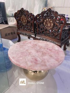 Nature Rose crystal Round Table Top