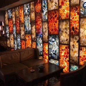 Mix agate bar background wall