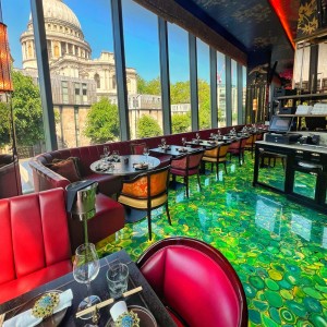 Green agate restaurant floor