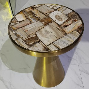 Halfedelstenen ronde tafel