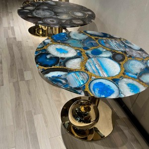 Semiprecious round table