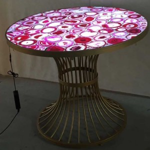 Semiprecious round table