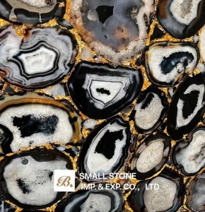 Backlit Luxury Semiprecious Agate Stone Slab