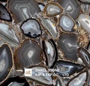 Backlit Luxury Semiprecious Agate Stone Slab