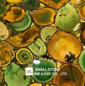 Backlit Luxury Semiprecious Agate Stone Slab